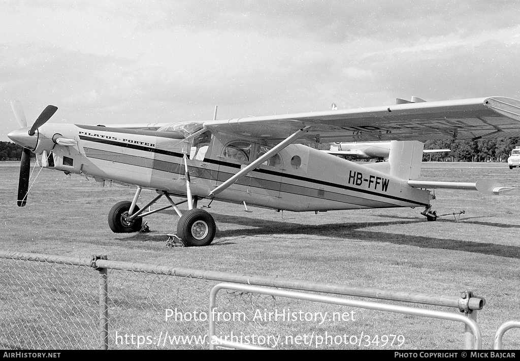 Aircraft Photo of HB-FFW | Pilatus PC-6/B2-H2 Turbo Porter | AirHistory.net #34979