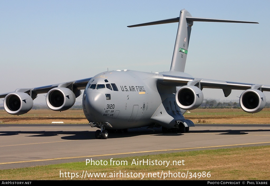 Aircraft Photo of 03-3120 / 33120 | Boeing C-17A Globemaster III | USA - Air Force | AirHistory.net #34986