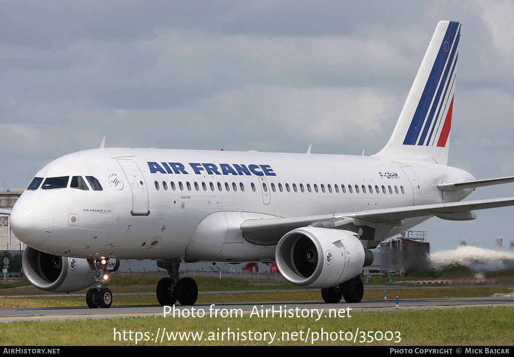 Aircraft Photo of F-GRHM | Airbus A319-111 | Air France | AirHistory.net #35003