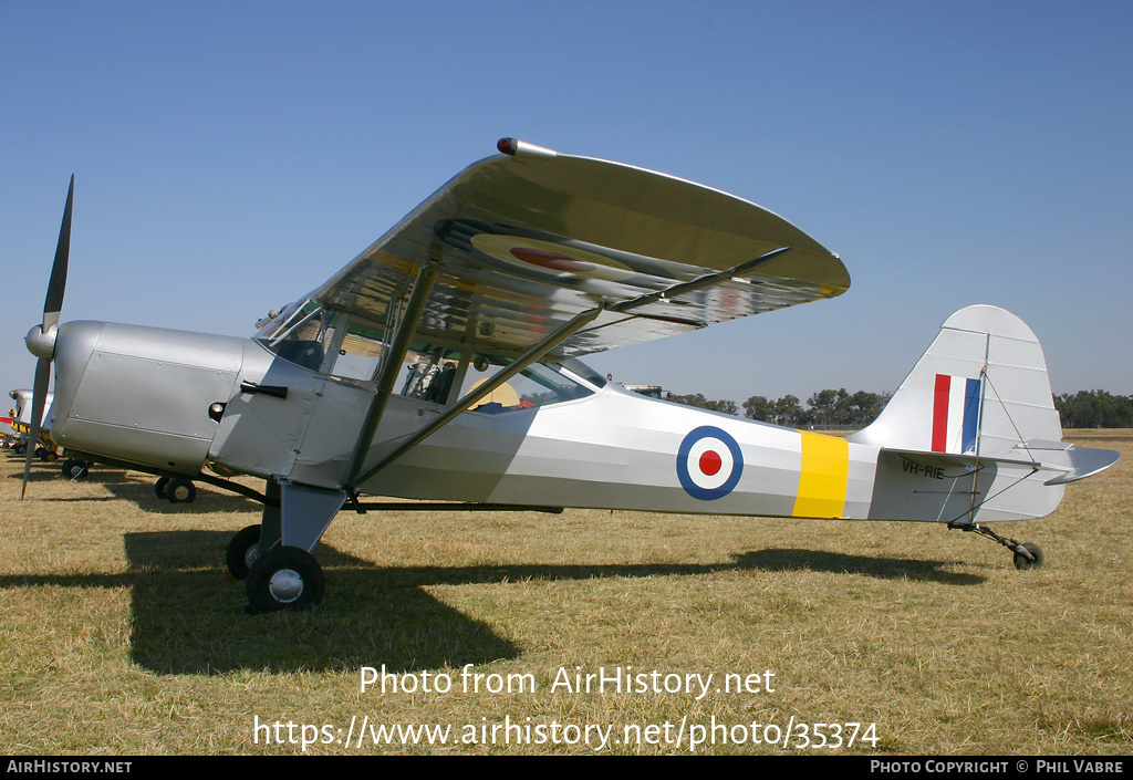 Aircraft Photo of VH-RIE | Auster J-8L Aiglet Trainer | UK - Air Force | AirHistory.net #35374