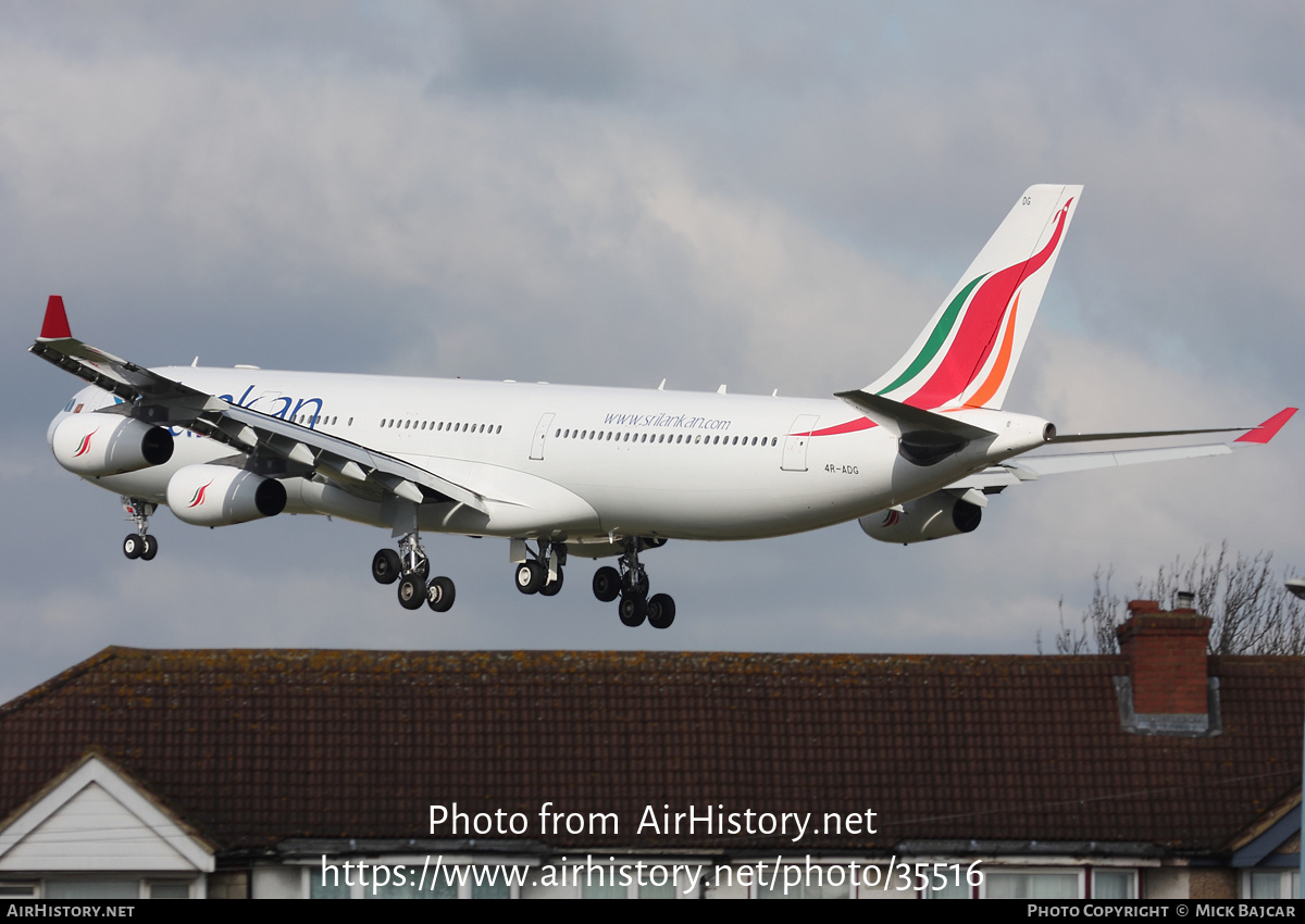 Aircraft Photo of 4R-ADG | Airbus A340-313 | SriLankan Airlines | AirHistory.net #35516