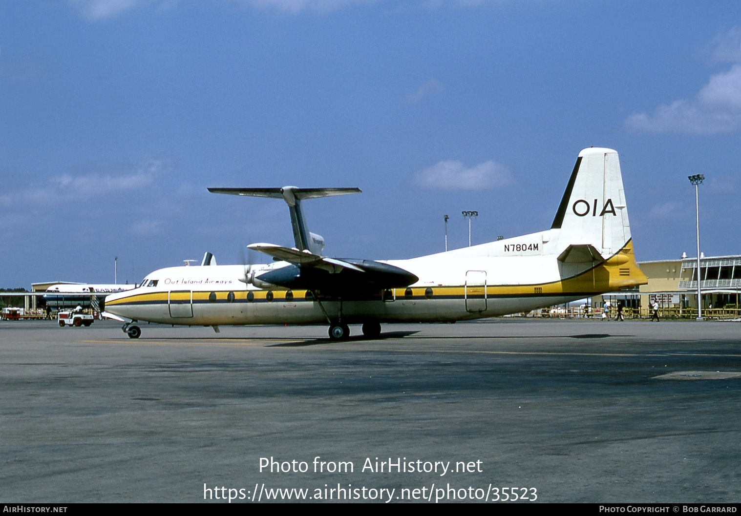 Aircraft Photo of N7804M | Fairchild Hiller FH-227 | Out Island Airways - OIA | AirHistory.net #35523