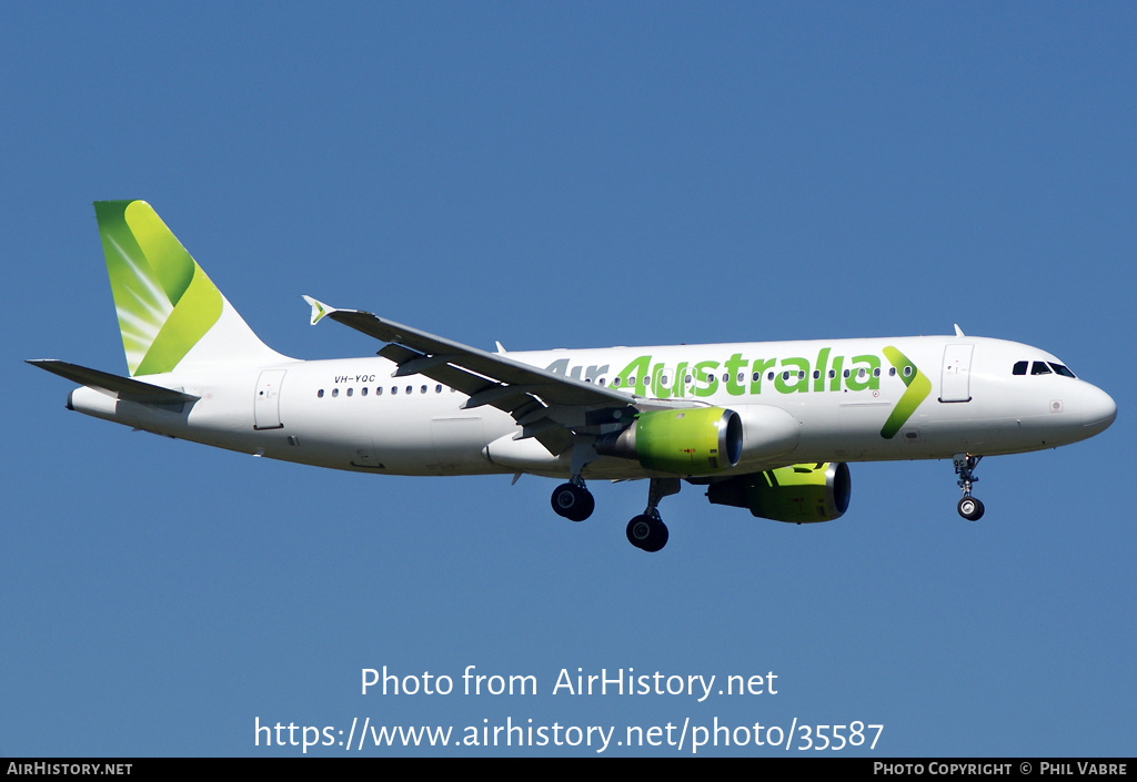 Aircraft Photo of VH-YQC | Airbus A320-212 | Air Australia | AirHistory.net #35587