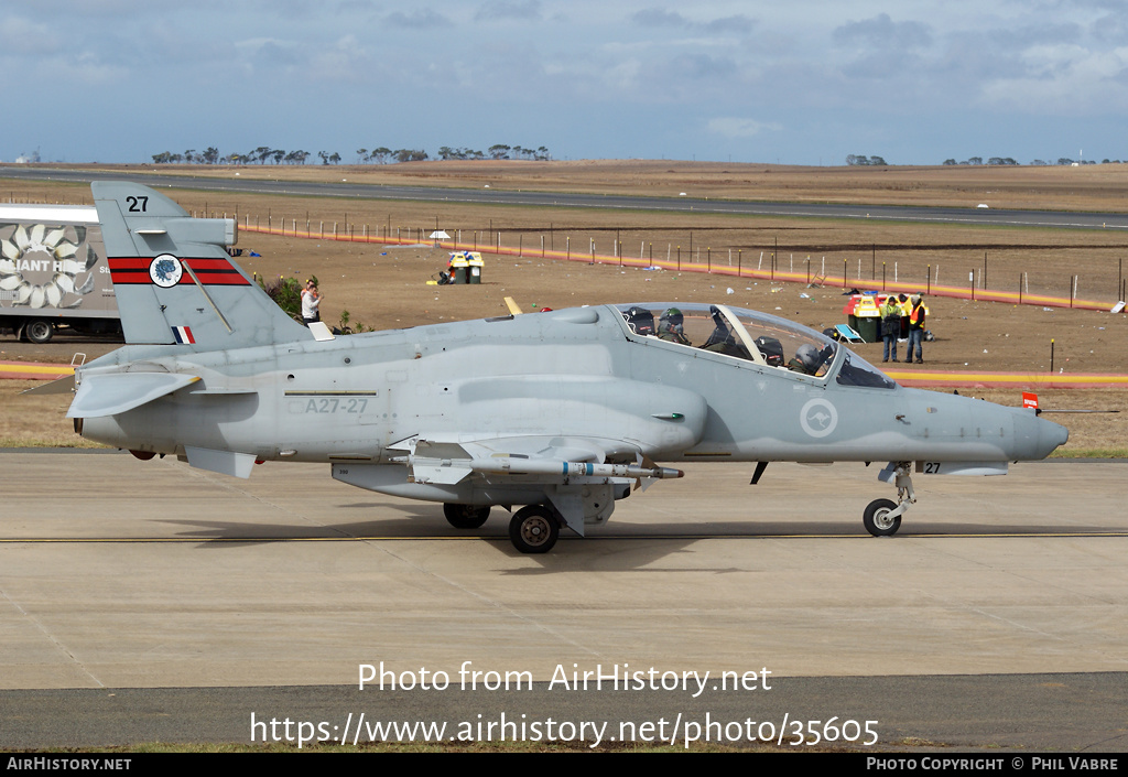 Aircraft Photo of A27-27 | BAE Systems Hawk 127 | Australia - Air Force | AirHistory.net #35605