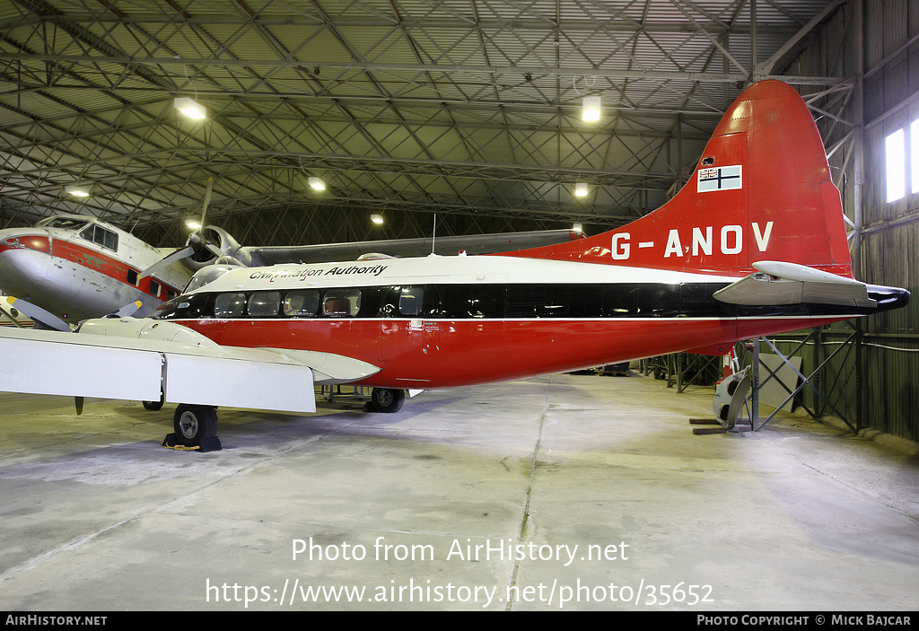 Aircraft Photo of G-ANOV | De Havilland D.H. 104 Dove 6 | Civil Aviation Authority - CAA | AirHistory.net #35652