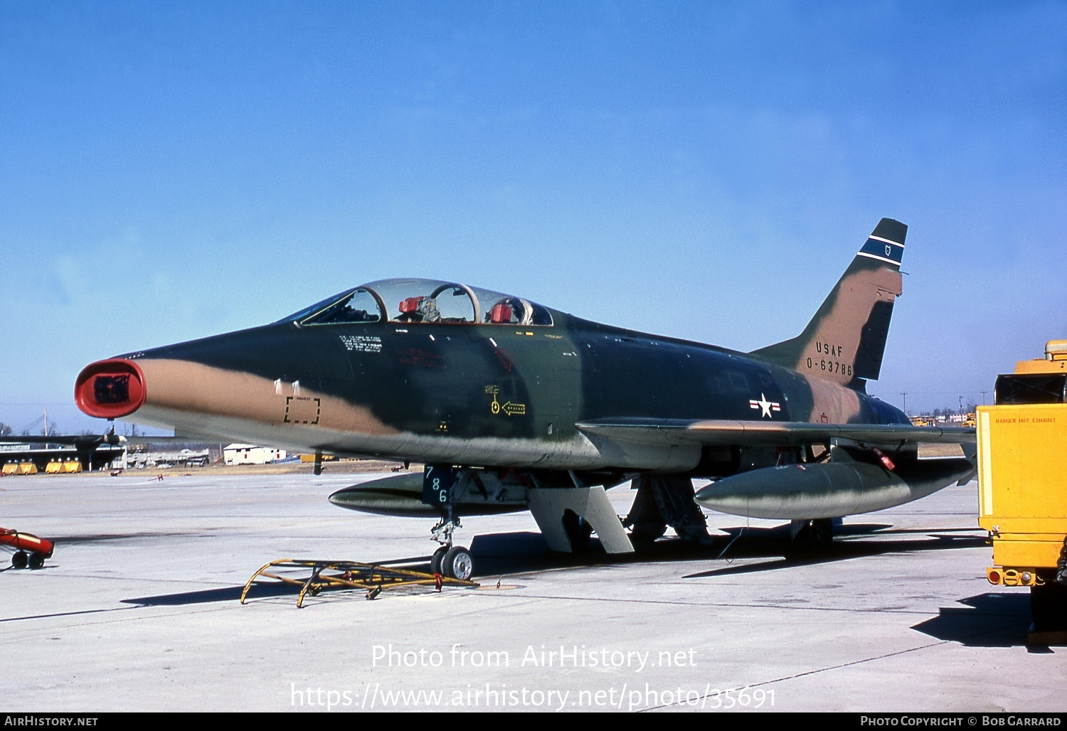 Aircraft Photo of 56-3786 / 0-63786 | North American F-100F Super Sabre | USA - Air Force | AirHistory.net #35691