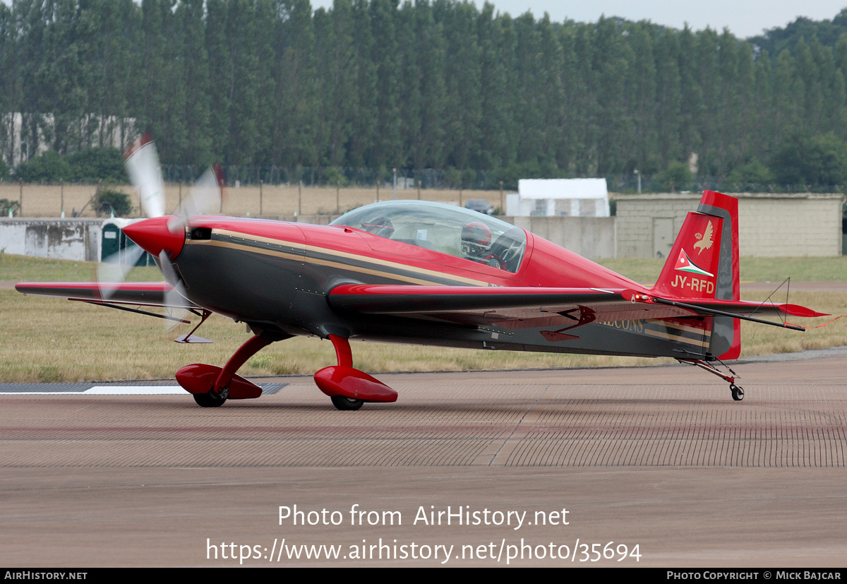 Aircraft Photo of JY-RFD | Extra EA-300L | Royal Jordanian Falcons | AirHistory.net #35694