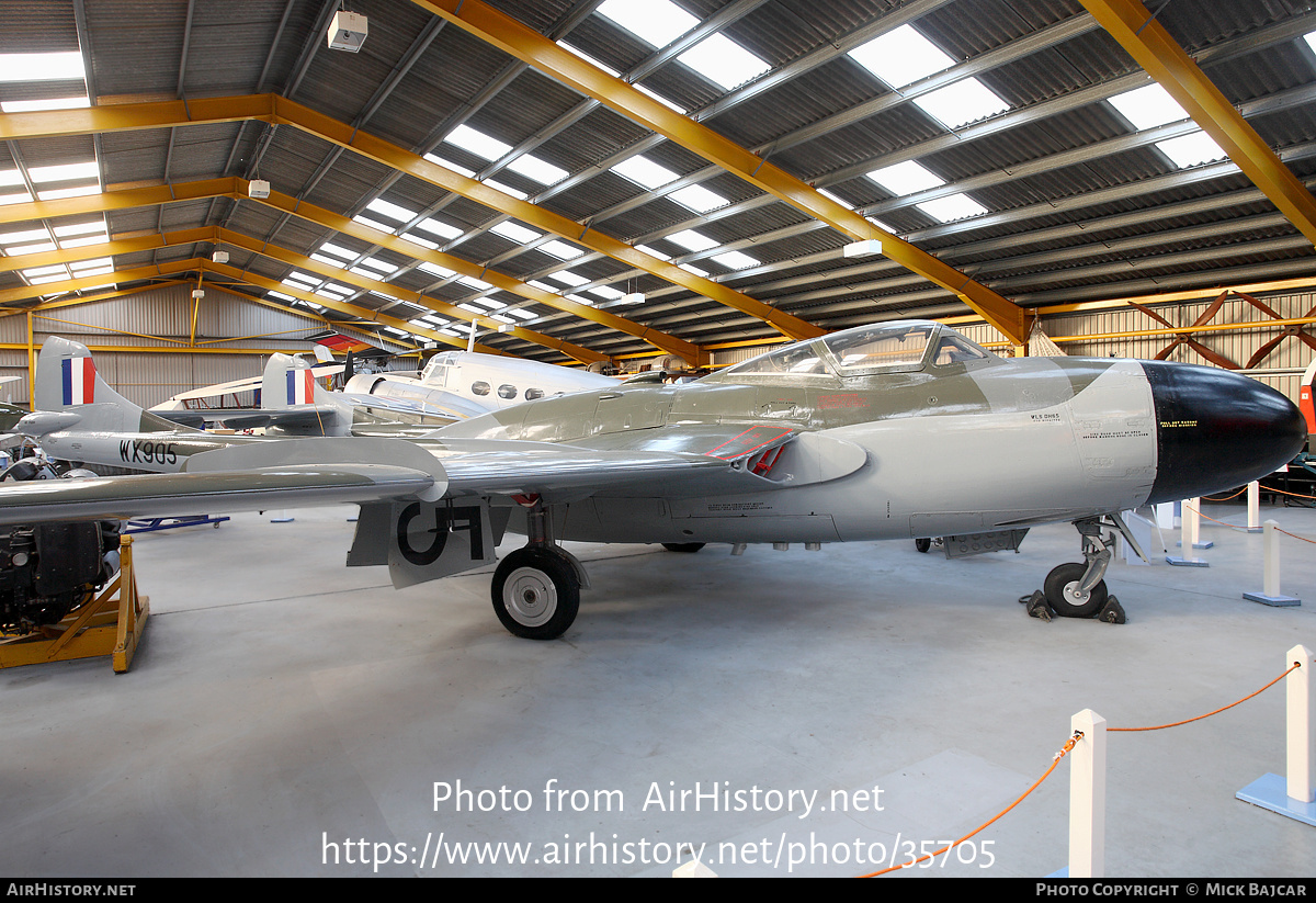 Aircraft Photo of WX905 | De Havilland D.H. 112 Venom NF3 | UK - Air Force | AirHistory.net #35705