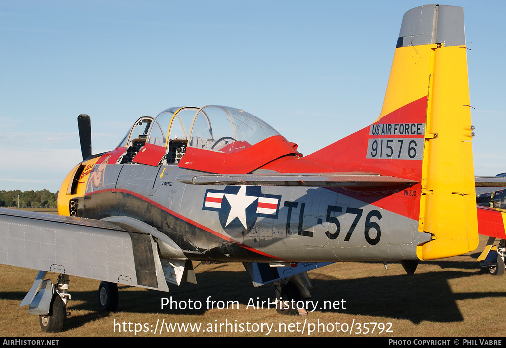 Aircraft Photo of VH-ZUC / 91576 | North American T-28D Trojan | USA - Air Force | AirHistory.net #35792