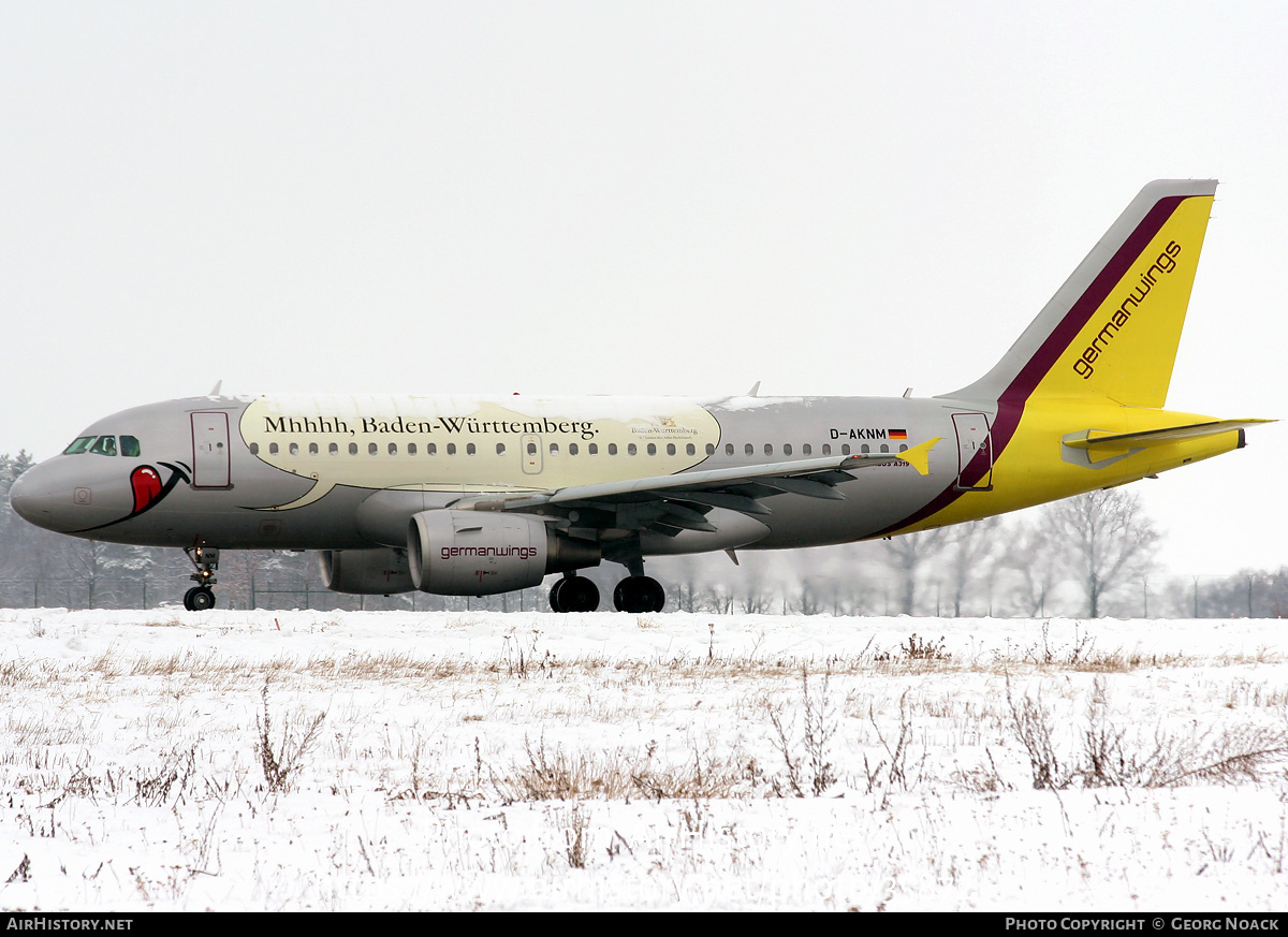 Aircraft Photo of D-AKNM | Airbus A319-112 | Germanwings | AirHistory.net #35872