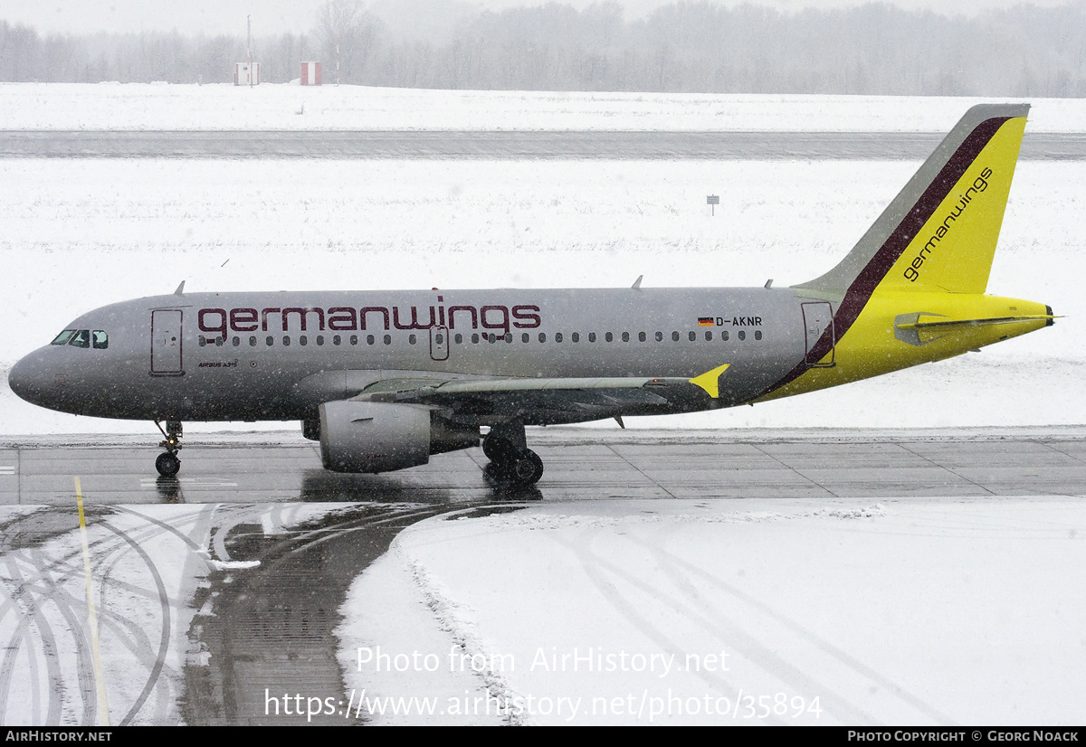 Aircraft Photo of D-AKNR | Airbus A319-112 | Germanwings | AirHistory.net #35894