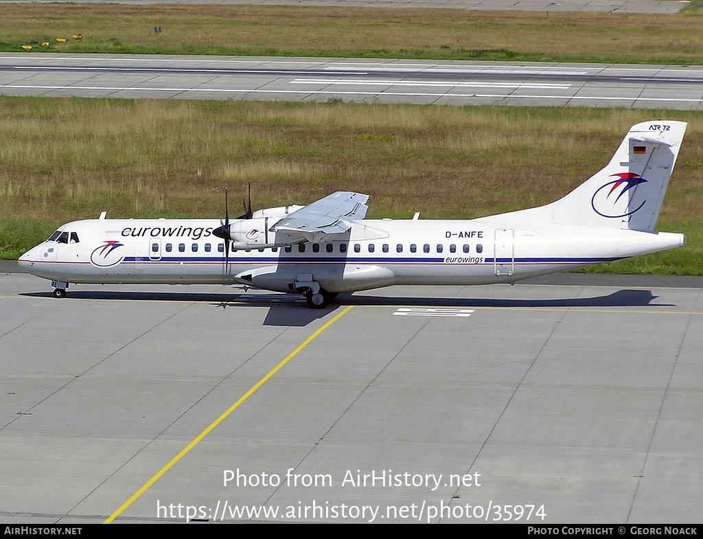 Aircraft Photo of D-ANFE | ATR ATR-72-202 | Eurowings | AirHistory.net #35974