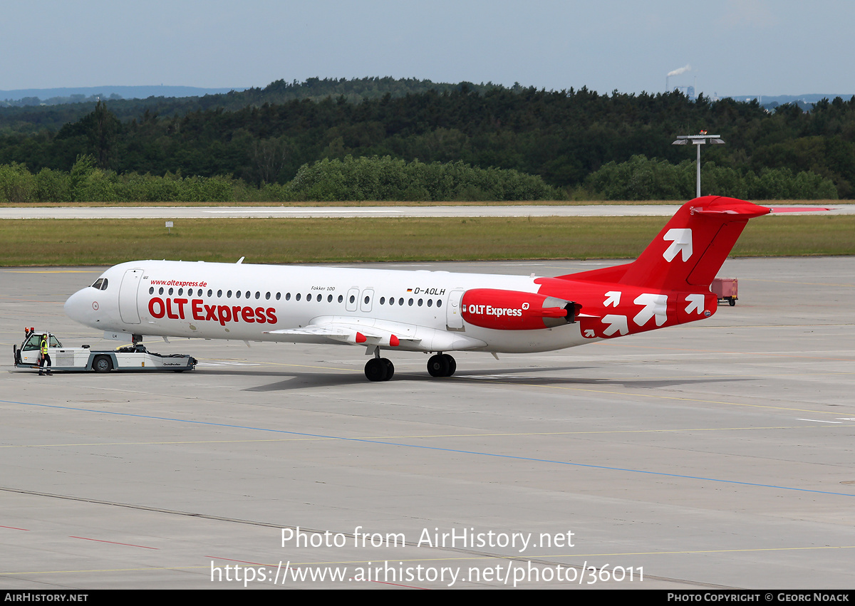 Aircraft Photo of D-AOLH | Fokker 100 (F28-0100) | OLT Express - Ostfriesische Lufttransport | AirHistory.net #36011