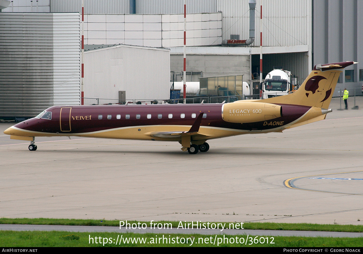 Aircraft Photo of D-AONE | Embraer Legacy 600 (EMB-135BJ) | Velvet | AirHistory.net #36012