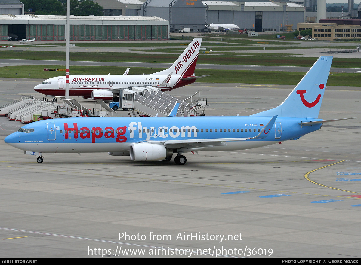 Aircraft Photo of D-ATUE | Boeing 737-8K5 | Hapagfly | AirHistory.net #36019