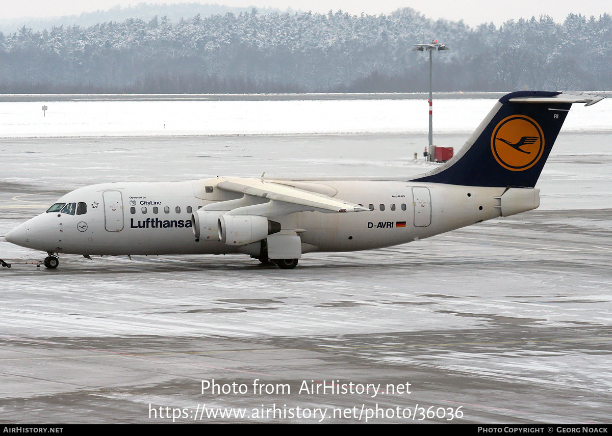 Aircraft Photo of D-AVRI | British Aerospace Avro 146-RJ85 | Lufthansa Regional | AirHistory.net #36036