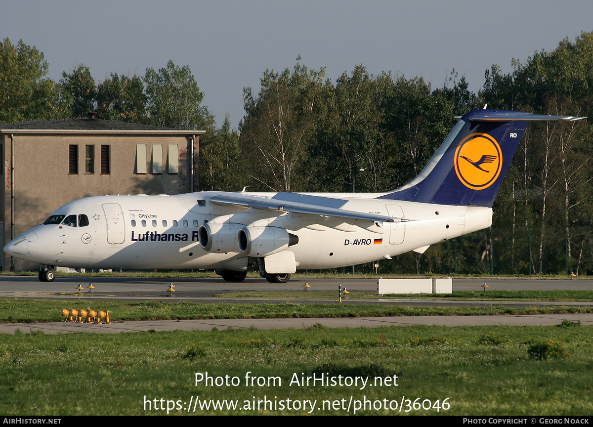 Aircraft Photo of D-AVRO | British Aerospace Avro 146-RJ85 | Lufthansa Regional | AirHistory.net #36046