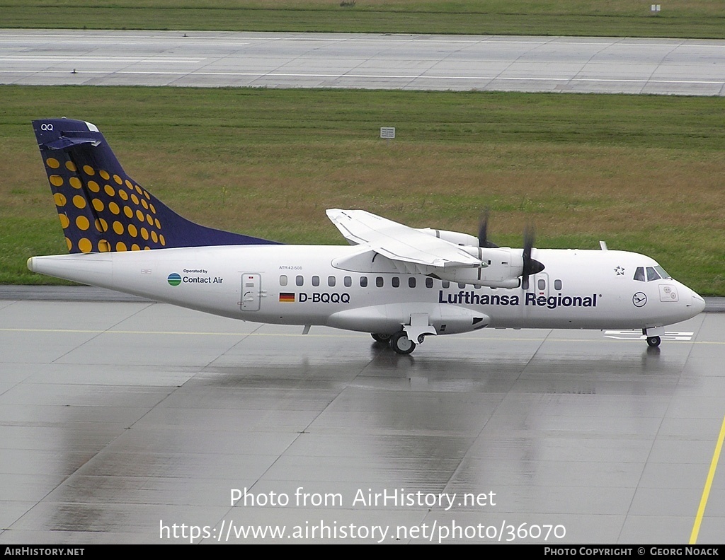 Aircraft Photo of D-BQQQ | ATR ATR-42-500 | Lufthansa Regional | AirHistory.net #36070