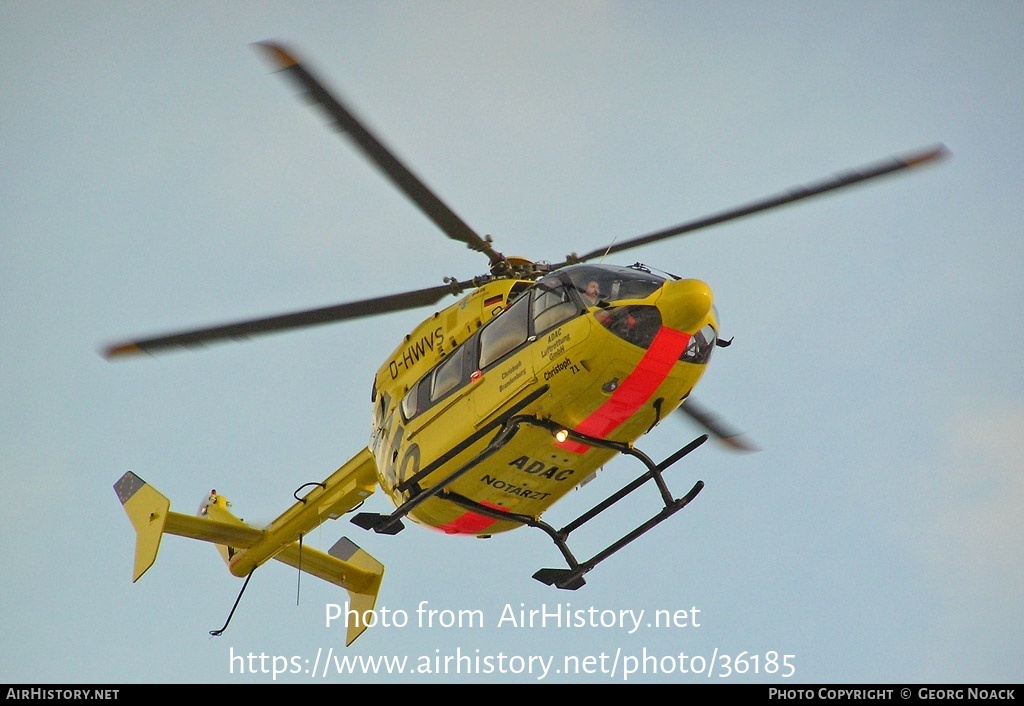 Aircraft Photo of D-HWVS | Eurocopter-Kawasaki EC-145 (BK-117C-2) | ADAC Luftrettung | AirHistory.net #36185