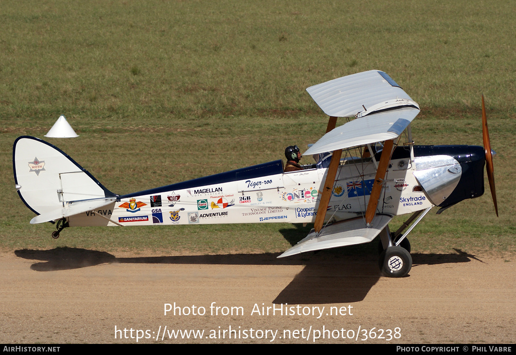 Aircraft Photo of VH-GVA | De Havilland D.H. 82A Tiger Moth | AirHistory.net #36238