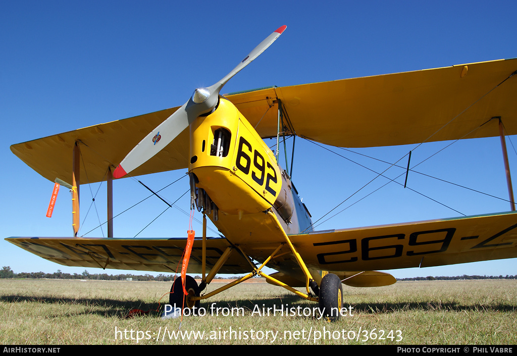 Aircraft Photo of VH-AWA / A17-692 | De Havilland D.H. 82A Tiger Moth | Australia - Air Force | AirHistory.net #36243