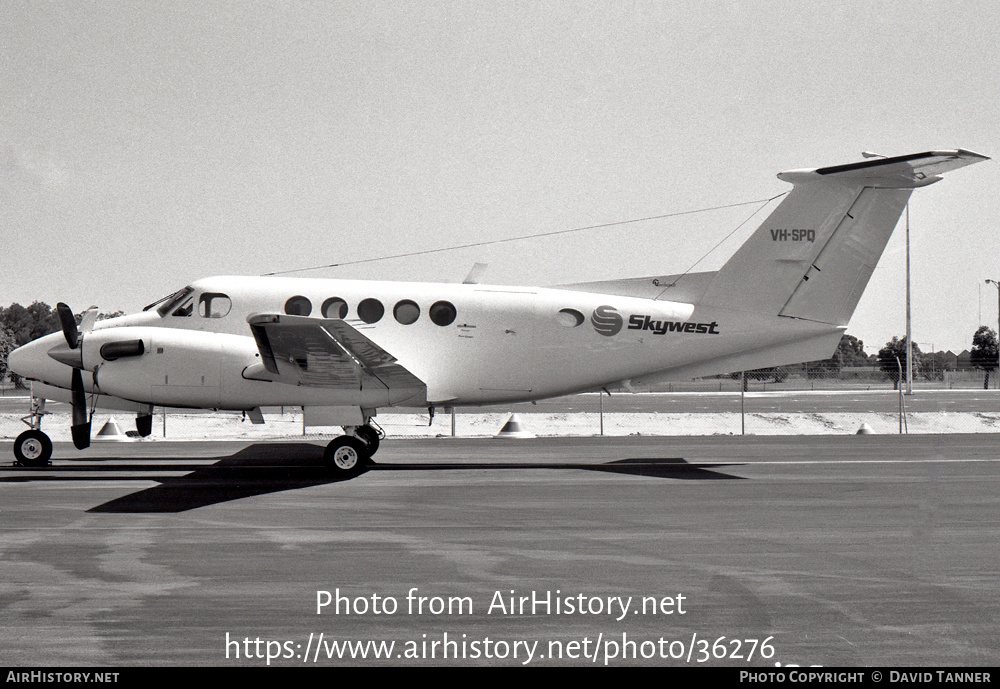 Aircraft Photo of VH-SPQ | Beech 200 Super King Air | Skywest Airlines | AirHistory.net #36276