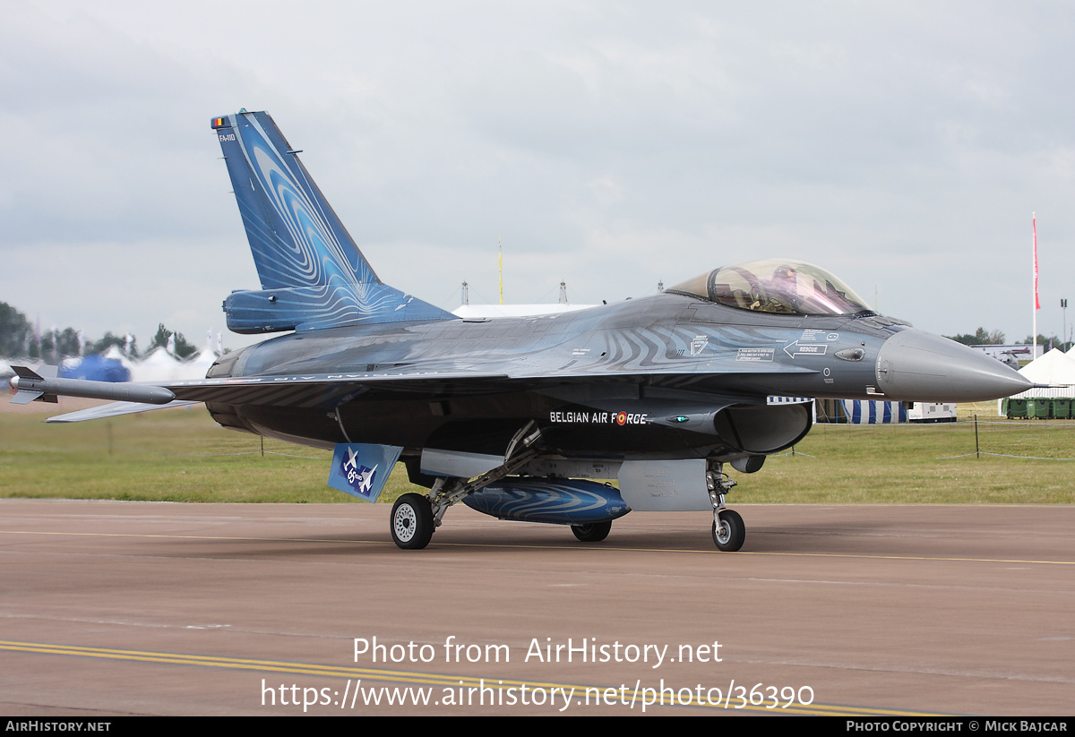 Aircraft Photo of FA-110 | General Dynamics F-16AM Fighting Falcon | Belgium - Air Force | AirHistory.net #36390