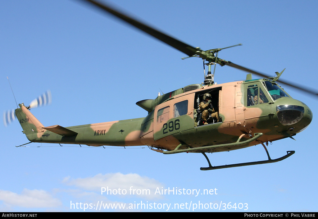 Aircraft Photo of A2-296 | Bell UH-1H Iroquois | Australia - Army | AirHistory.net #36403