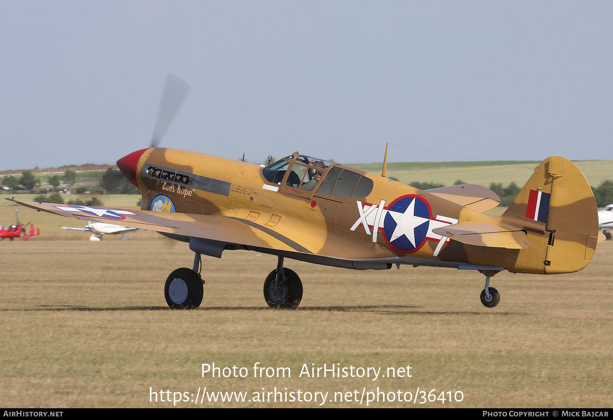 Aircraft Photo of G-CGZP | Curtiss P-40F Warhawk | USA - Air Force | AirHistory.net #36410