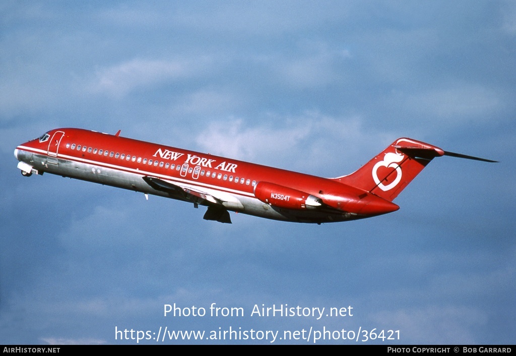 Aircraft Photo of N3504T | McDonnell Douglas DC-9-32 | New York Air | AirHistory.net #36421