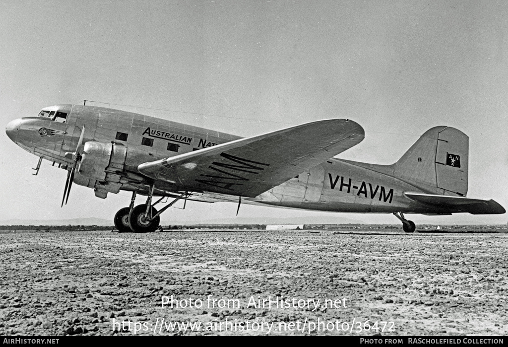 Aircraft Photo of VH-AVM | Douglas C-47A Skytrain | Australian National Airways - ANA | AirHistory.net #36472