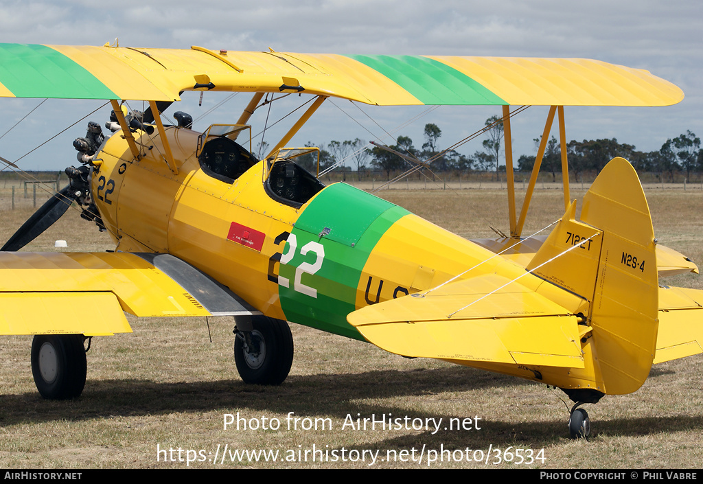 Aircraft Photo of VH-EYB / 7122T | Boeing PT-17 Kaydet (A75N1) | USA - Navy | AirHistory.net #36534