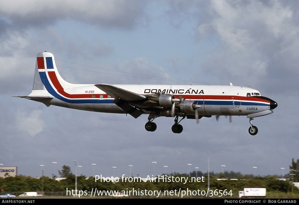 Aircraft Photo of HI-292 | Douglas C-118A Liftmaster | Dominicana | AirHistory.net #36564