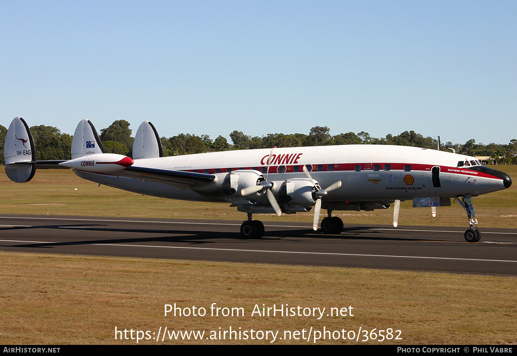 Aircraft Photo of VH-EAG | Lockheed C-121C Super Constellation | AirHistory.net #36582