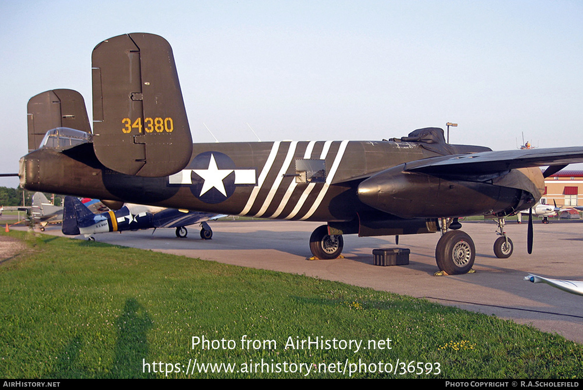 Aircraft Photo of N5548N / 34380 | North American B-25H Mitchell | USA - Air Force | AirHistory.net #36593