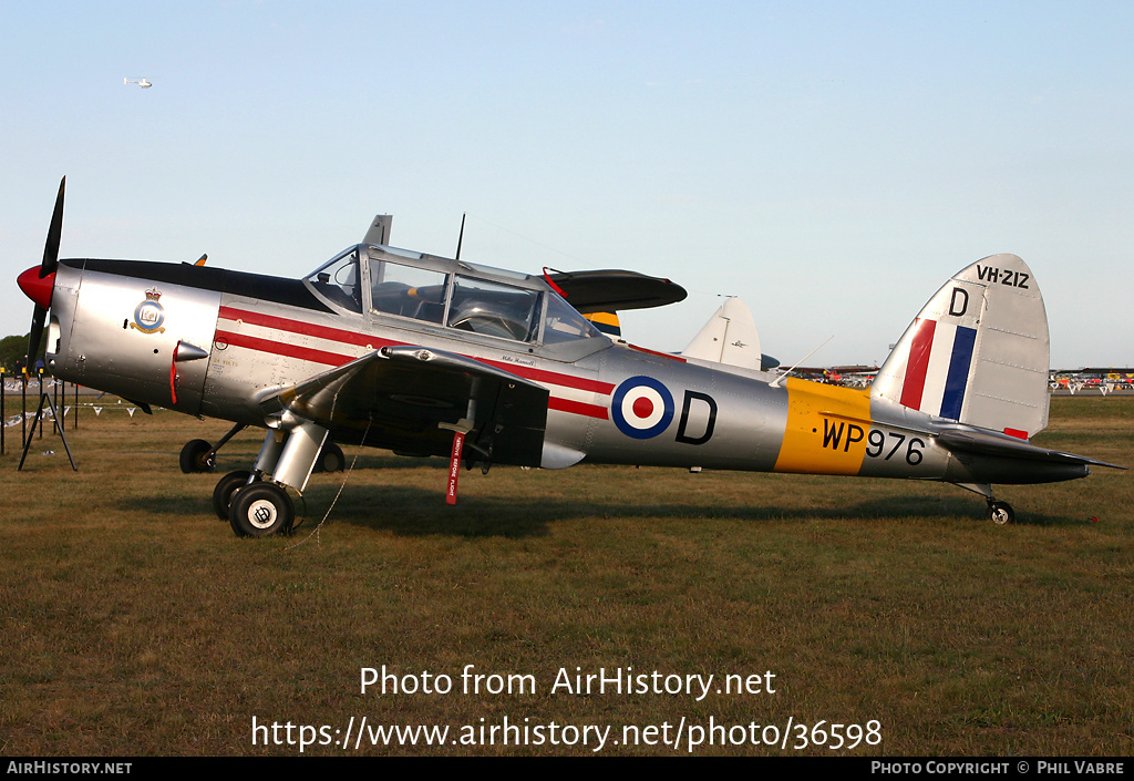 Aircraft Photo of VH-ZIZ / WP976 | De Havilland DHC-1 Chipmunk Mk22A | UK - Air Force | AirHistory.net #36598