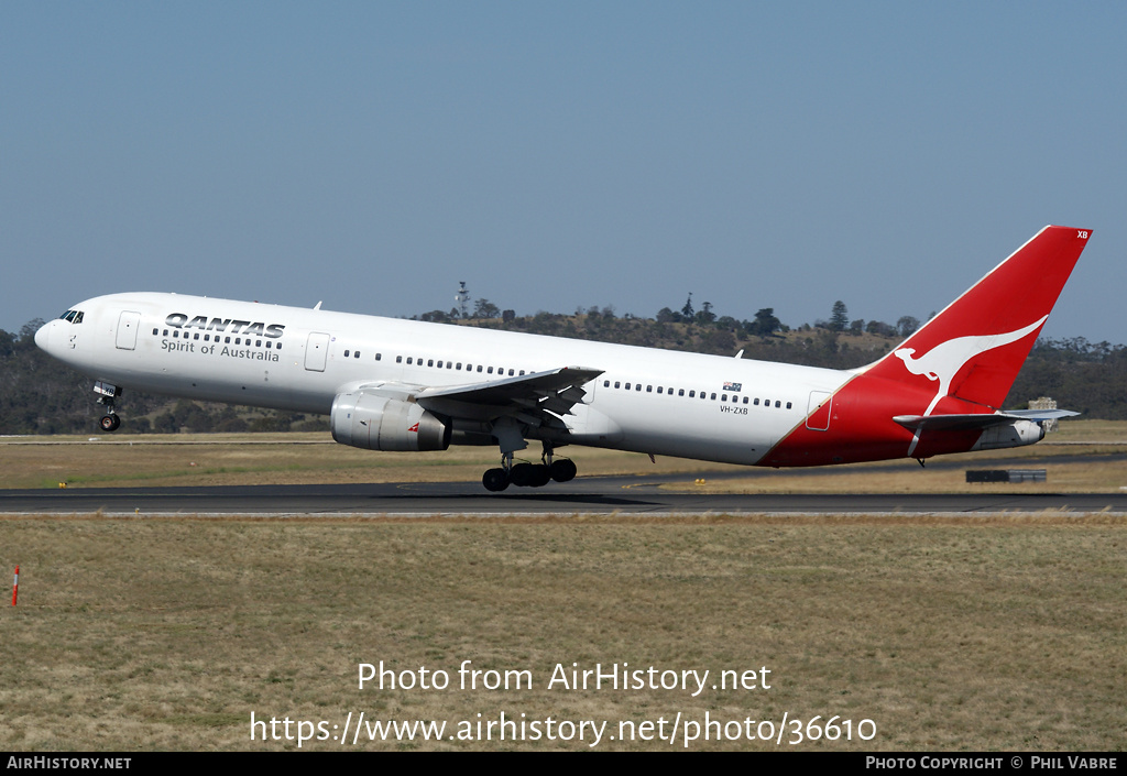 Aircraft Photo of VH-ZXB | Boeing 767-336/ER | Qantas | AirHistory.net #36610