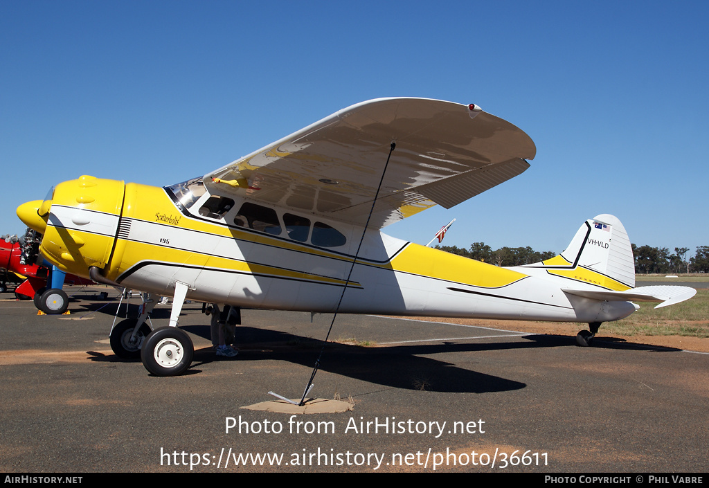 Aircraft Photo of VH-VLD | Cessna 195B | AirHistory.net #36611