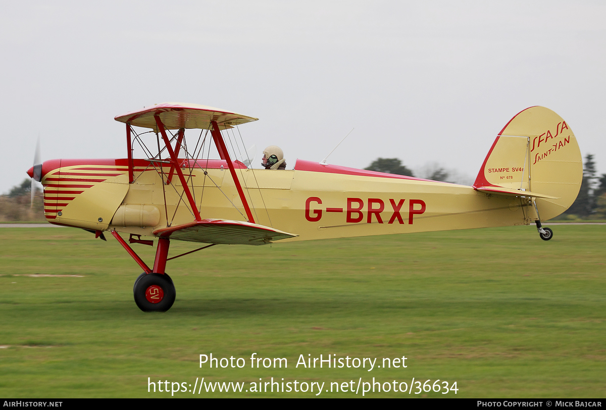 Aircraft Photo of G-BRXP | Stampe-Vertongen SV-4B | SFASA - Service de la Formation Aéronautique et des Sports Aériens | AirHistory.net #36634