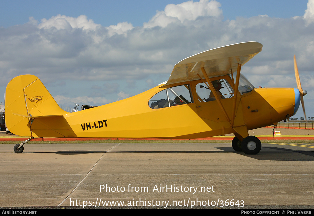 Aircraft Photo of VH-LDT | Aeronca 7AC Champion | AirHistory.net #36643