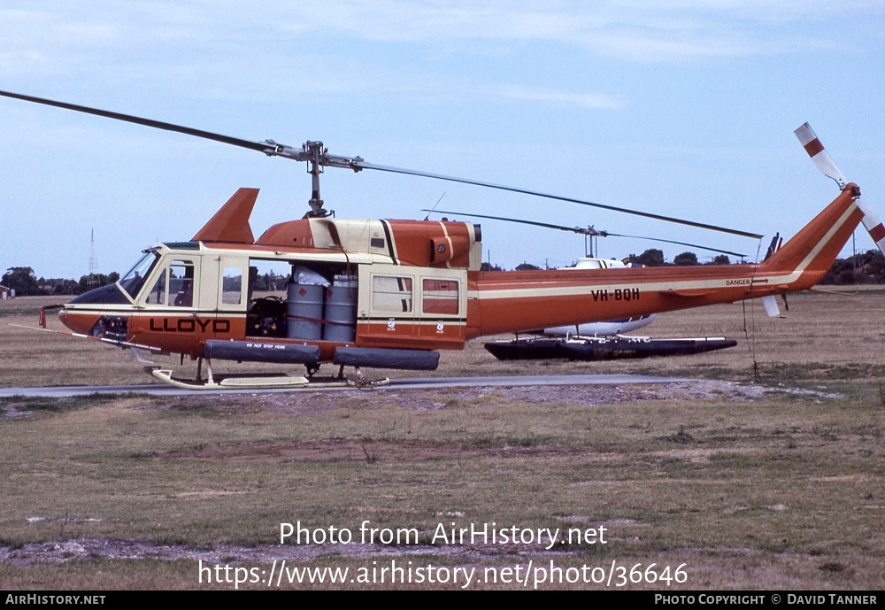 Aircraft Photo of VH-BQH | Bell 212 Twin Two-Twelve | Lloyd Helicopters | AirHistory.net #36646