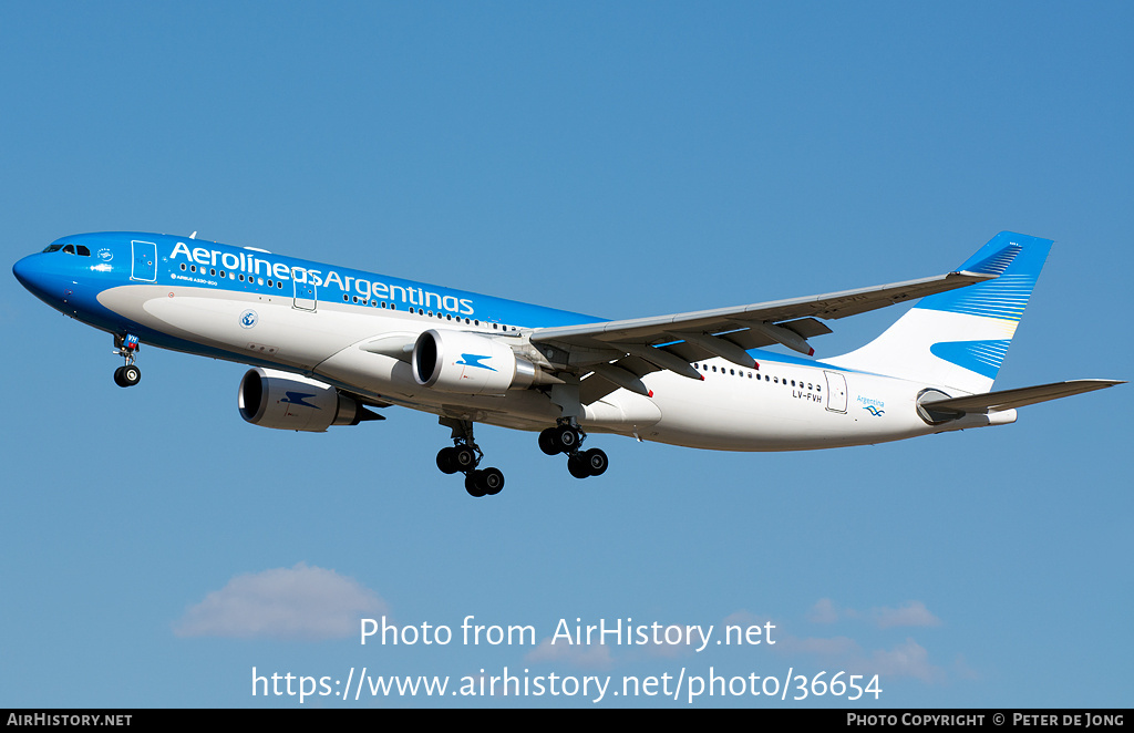 Aircraft Photo of LV-FVH | Airbus A330-202 | Aerolíneas Argentinas | AirHistory.net #36654