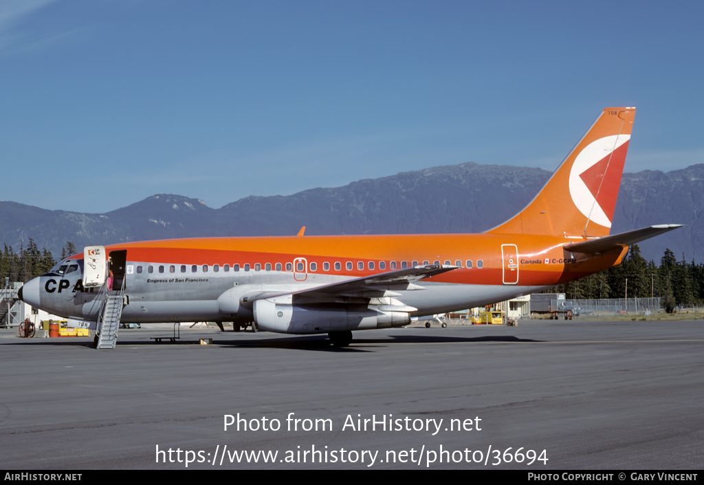 Aircraft Photo of C-GCPM | Boeing 737-217/Adv | CP Air | AirHistory.net #36694