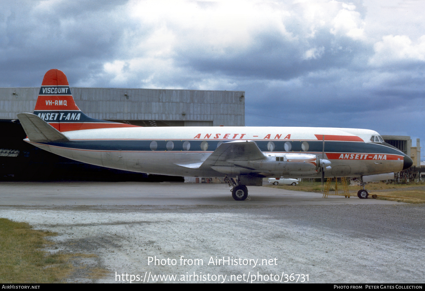 Aircraft Photo of VH-RMQ | Vickers 720 Viscount | Ansett - ANA | AirHistory.net #36731