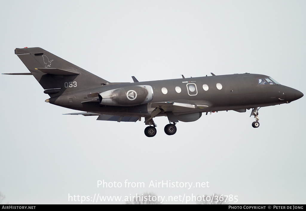 Aircraft Photo of 053 | Dassault Falcon 20ECM | Norway - Air Force | AirHistory.net #36785