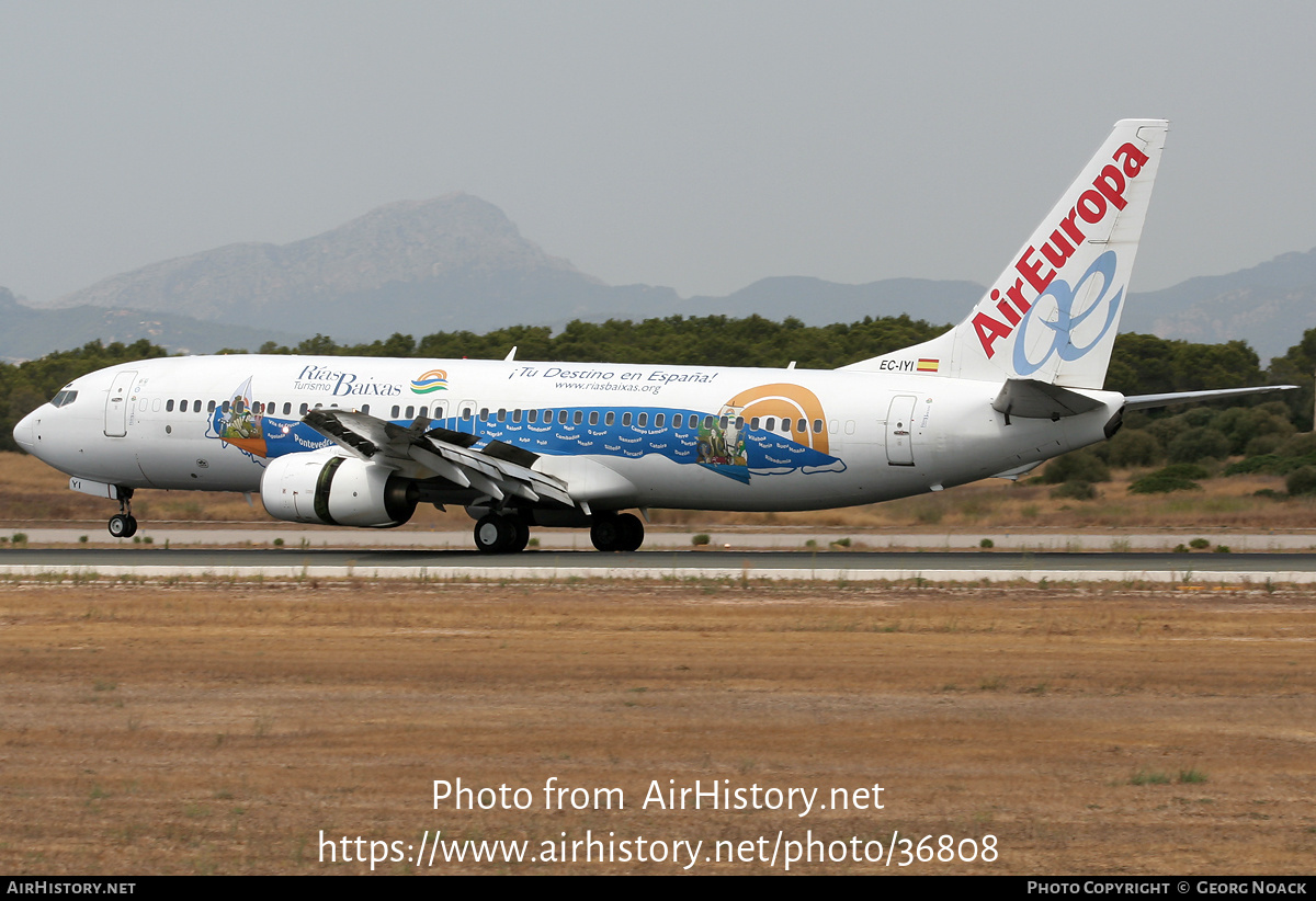 Aircraft Photo of EC-IYI | Boeing 737-883 | Air Europa | AirHistory.net #36808