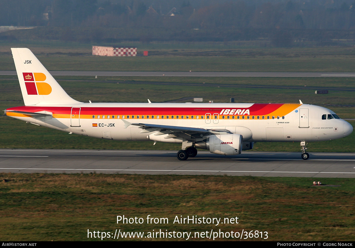 Aircraft Photo of EC-JSK | Airbus A320-214 | Iberia | AirHistory.net #36813