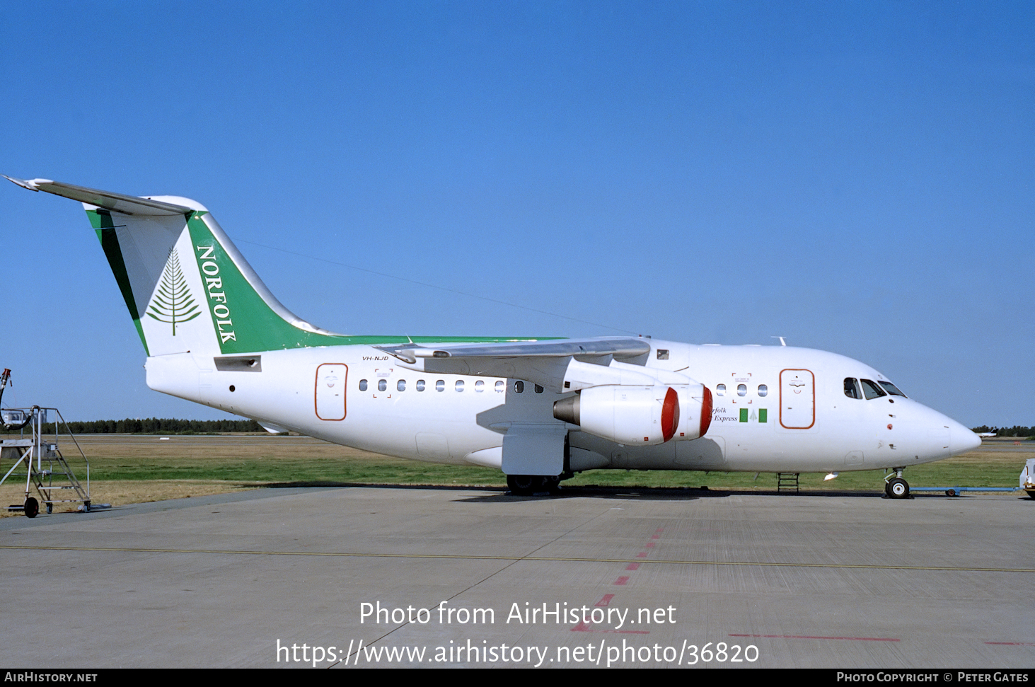 Aircraft Photo of VH-NJD | British Aerospace BAe-146-100 | Norfolk Air | AirHistory.net #36820