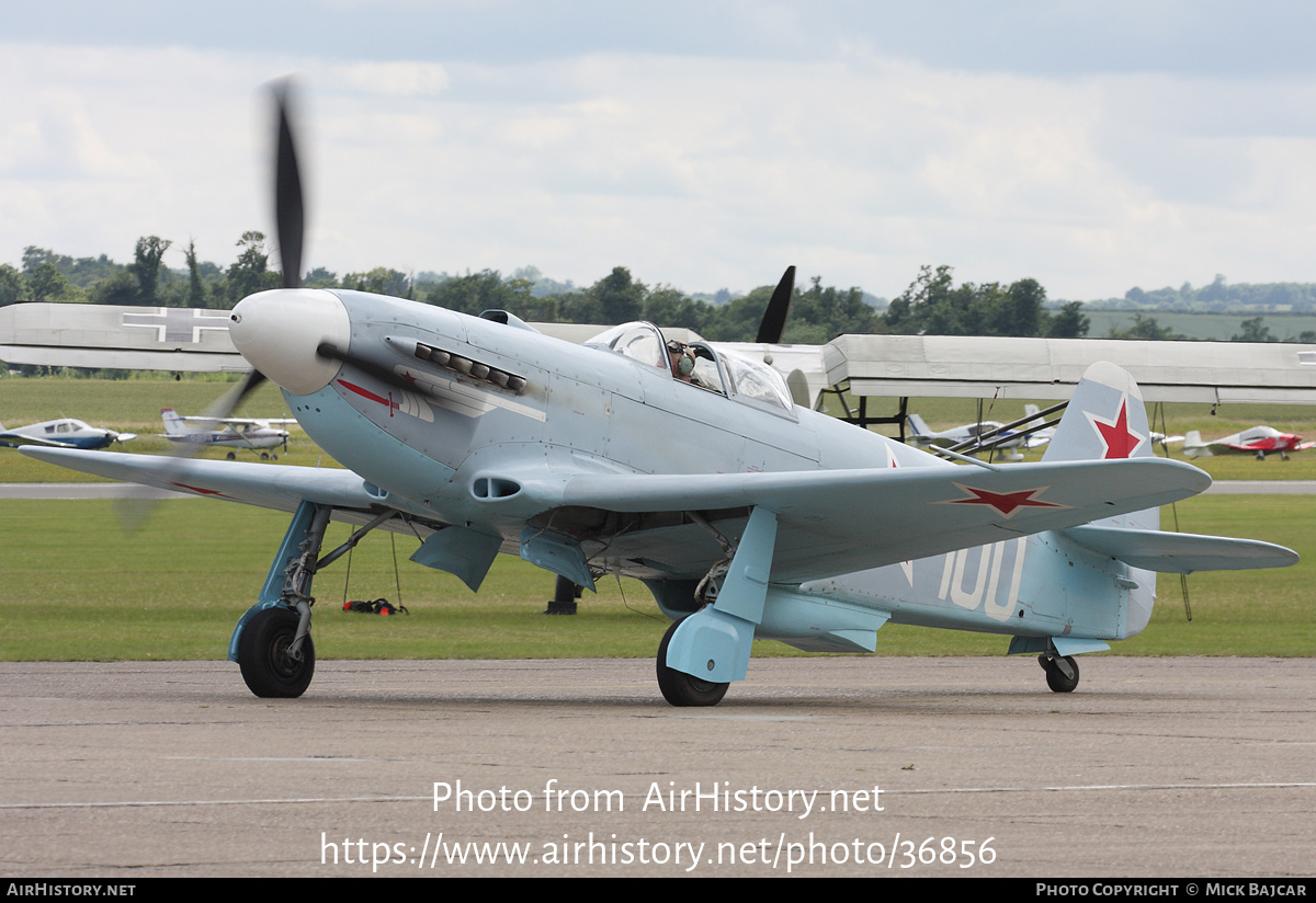 Aircraft Photo of G-CGXG / 100 white | Yakovlev Yak-3UA | Soviet Union - Air Force | AirHistory.net #36856