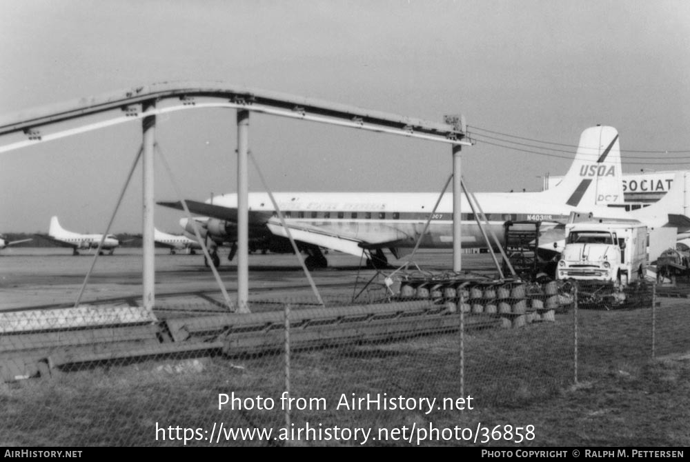 Aircraft Photo of N403US | Douglas DC-7 | US Overseas Airways | AirHistory.net #36858